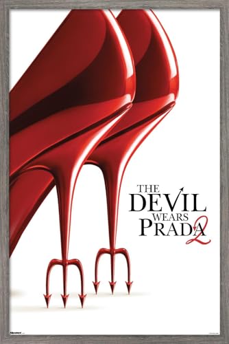 Trends International The Devil Wears Prada 2 (2026) - Teaser One Sheet Wall Poster, 22.4L x 14.7W, Barnwood Framed Version