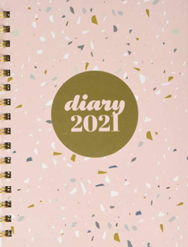 Collins Scandi A5 Week to View 2021 Diary - Terrazzo Pink