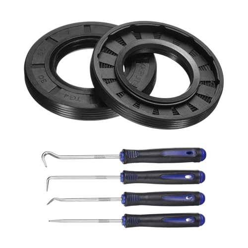 uxcell �I�C���V�[�� 2�� 30x55x7mm TC �j�g�����S�� �_�u�����b�v�J�o�[ �t�b�N�L�b�g�ƃX�v�����O�t�� �@�B�������ԗp�x�A�����O�V���t�g�p �u���b�N