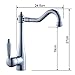 Auralum - Elegante Grifo Cocina 360 ° Giratorio con Aireador Mezclador de...