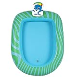 Abaodam Fuente inflable engrosada juego de los niños piscina playa césped piscina inflable piscina piscina inflable juego para niños pequeños (patrón de dófono L)