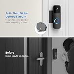 Support de porte vidéo antivol, Mont de porte sans percement pour Blink Video Porte-porte Support de portes pour Appartement Home Office Compatible avec Blink Vidéo Porte-bébé