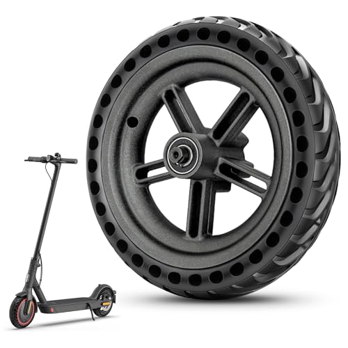 Amitor 8,5 Pouces Xiaomi Pro 2 Roue Arrière Complète avec Pneu Plein 8 1/2 x2 (8,5x2,0), Robuste & Fiable, Anti-crevaison & Zéro-Entretien, Montage Facile,...