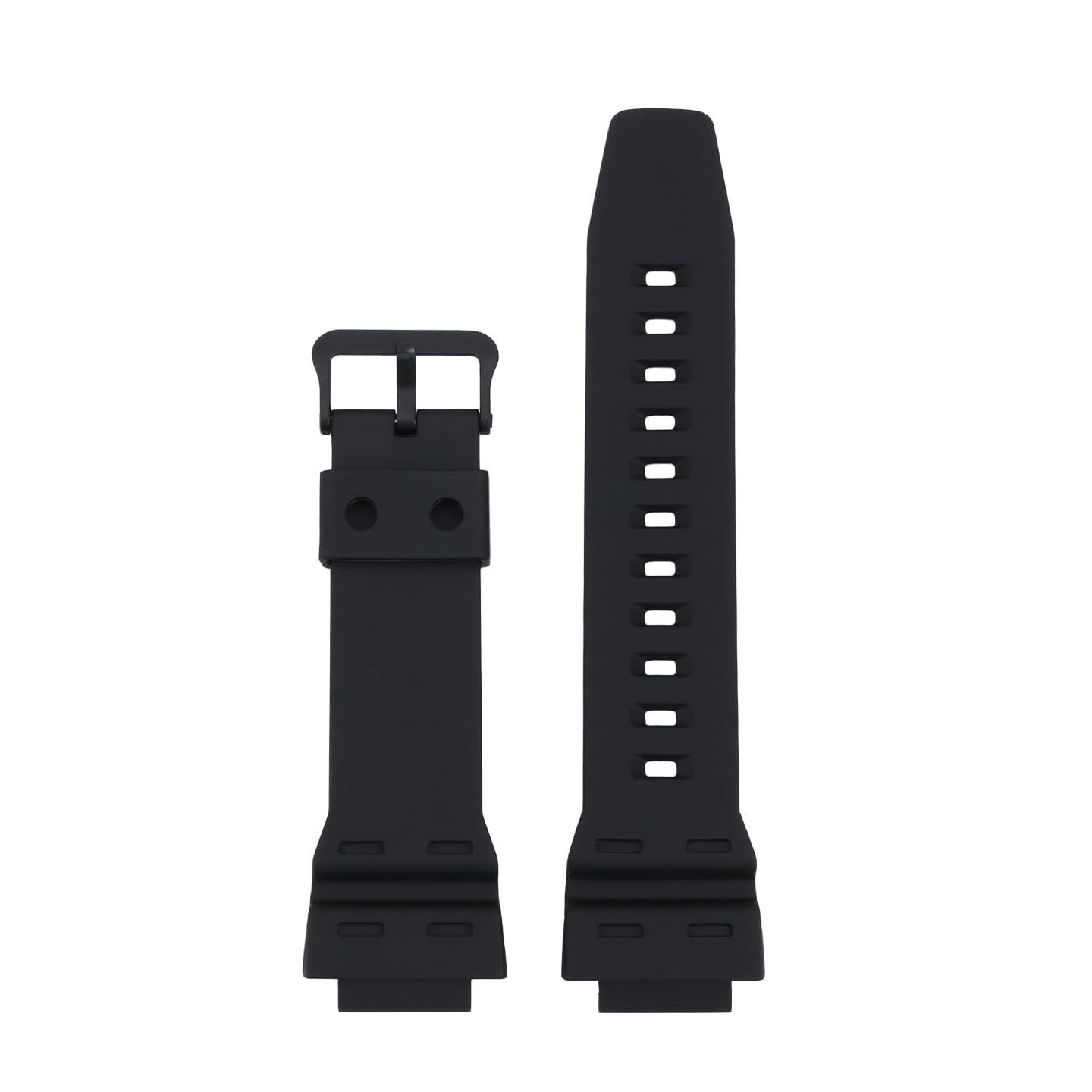 For Casio 3502 AE-1500 resin Watchband AE-1500WHX-1AVDF/DW-291/W-737 silicone watch strap 18mm Convex sports bracelet black-black 18mm