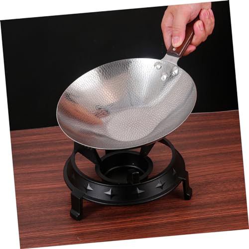 Wok profesional de acero inoxidable SOLUSTRE con mango ergonómico miniatura 2