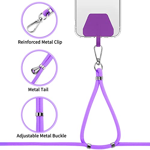 Cell Phone Lanyard 2 Pcs-1 Pcs 30"(Neck Strap×1)+8"(Wrist Strap×1) Black - Photo 66 sur 115