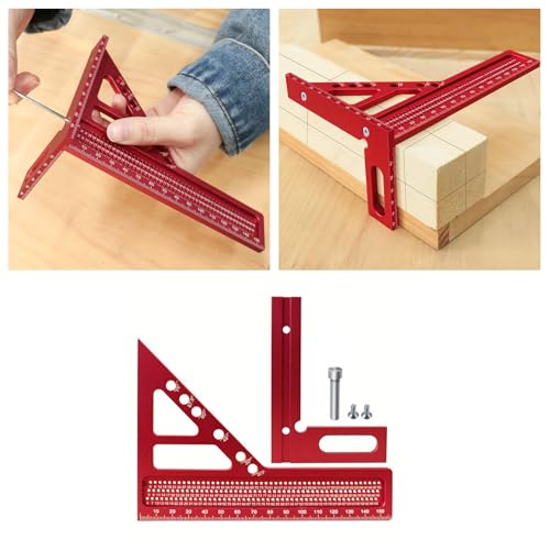 Regla Medidora 3D de Aluminio para Carpintería 22.5-75° miniatura 2
