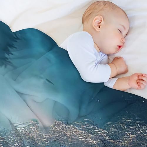 Couverture en peluche paysage chinois haut de gamme douce et moelleuse - 5