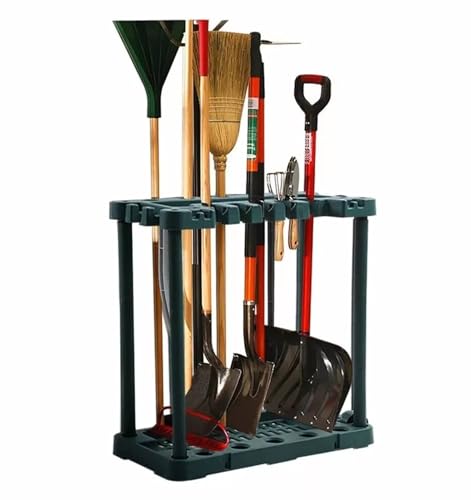 Garden Tidy Tool Rack Shed Storage Organiser Equipment Caddy Gardening Accessories Holder Stand Garage Yard Space Saving Rakes Shovels & More (Without Pocket)