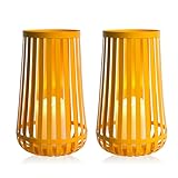 Afirst Solar Lanterns Outdoor, Candle Solar Lights Waterproof Decorative Lanterns for Yard, Patio, Lawn,Pathway, Landscape, Garden Decor Mother's Day Gifts