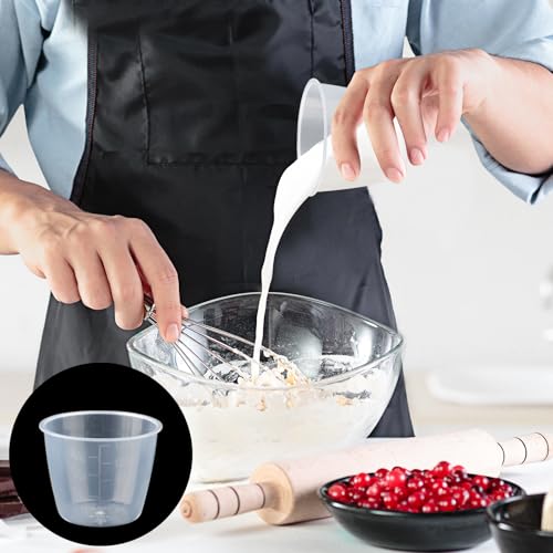 Set de 10 vasos medidores de arroz transparentes 160 ml miniatura 5