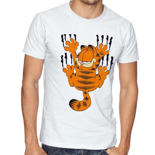 Camiseta Garfield arranhar gato cat gatinho tamanho Infantil ou Adulto ou Plus Size