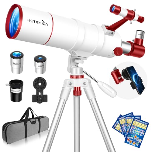 HETEKAN Telescopio per Adulti, Principianti e Bambini, Telescopio Riffrattore Portatile
