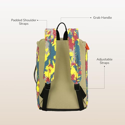 Image of Provogue Cavo Pro 14 litres everyday backpack, 15.6 inch laptop compartment, for men and women, stylish contemporary daily use college, office and outdoor bag | With organiser