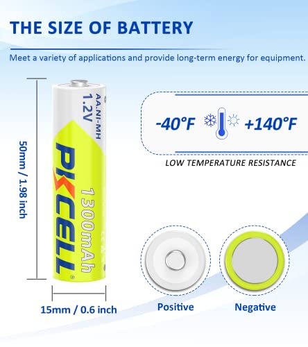 Pilocel 4 Counts 9V Batteries + 8 Counts Rechargeable Aa Batteries #TOP2