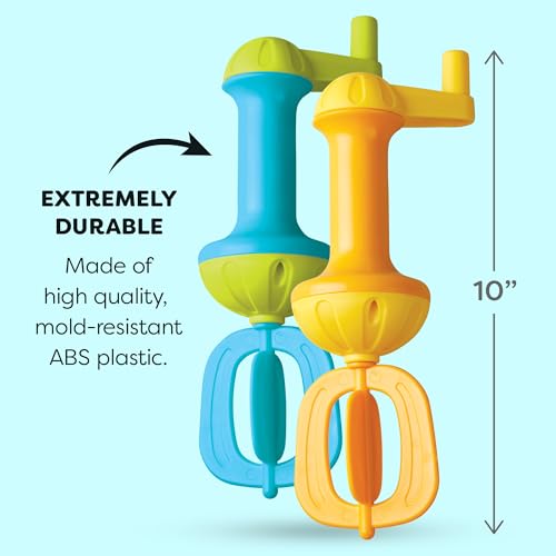 Image of HABA Kids Bubble Bath Whisk 2 Pack - Bath Toys for Sensory Play, Motor Skill Development, Water Play and Bath Time Fun