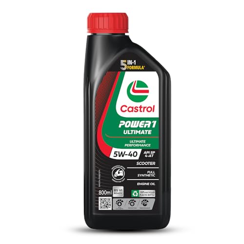 POWER1 Ultimate 5W-40 Full Synthetic Engine Oil for Scooters 0.8L