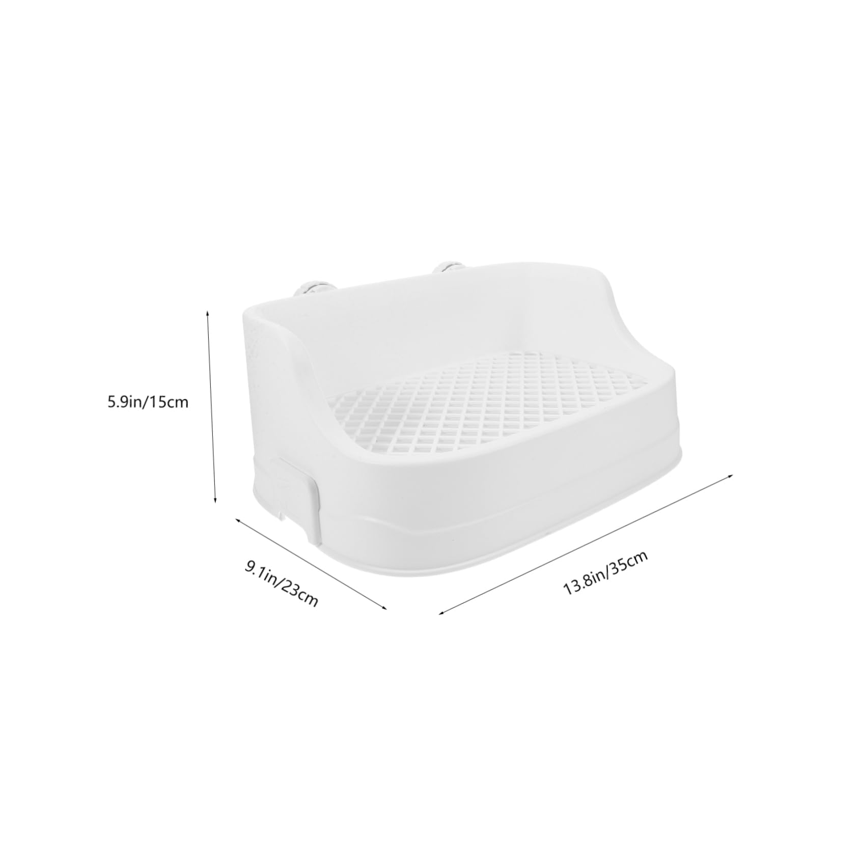 Toilette Einfache Kunststoff Kaninchen mit Rechteckigem aus Design Herausnehmbarem Boden Stilvolle Reinigung zu Haustier Toilette für Hause für Hamster und Kleine Tiere