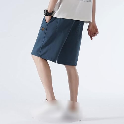 Letnie spodnie na co dzień do męskich szortów Luźne dopasowanie Wygodne spodnie sportowe Szorty sportowe na zewnątrz (kolor: biały, rozmiar: 4XL) YangRy