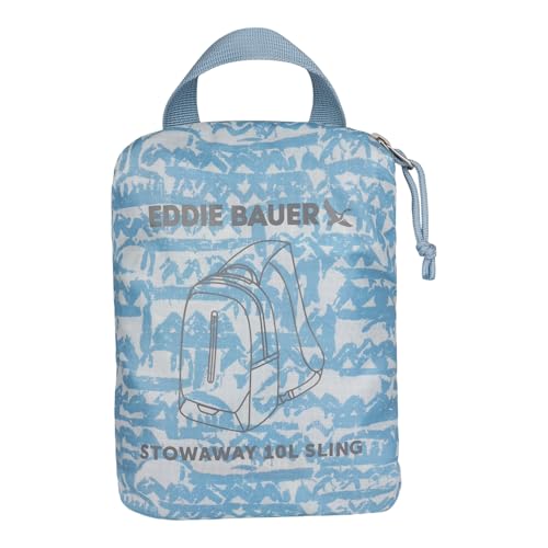 Image of Eddie Bauer Stowaway Packable Sling Bag | Travel | Outdoor | Lightweight | Compact | Ripstop Nylon, Blue Fog-10L