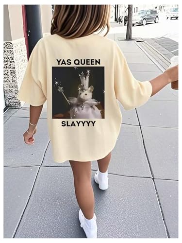 Floerns Girl's Graphic Short Sleeve T Shirts Crew Neck Drop Shoulder Summer Tee Tops4