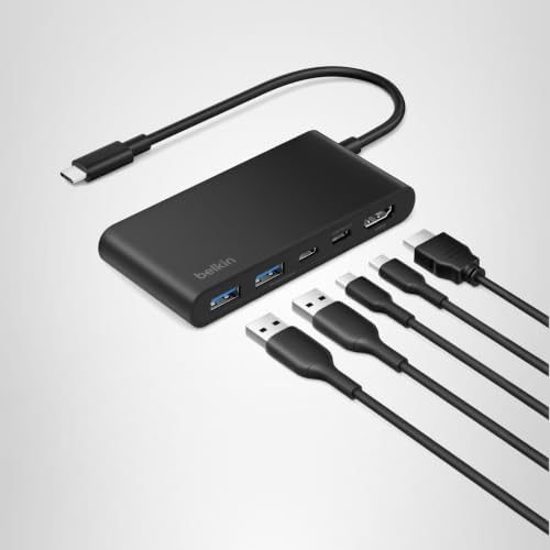 Belkin USB-C Hub 5-Port 4K HDMI 2.0 100W PD for MacBook, iPad & laptops — view 8