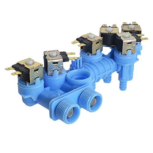 W10853723 Washing Machine Water Inlet Valve Assembly for Whirlpool replaces W10326913 W10326915 W10342320 W10853723VP WPW10326913 WPW10326915 by ENTERPARK