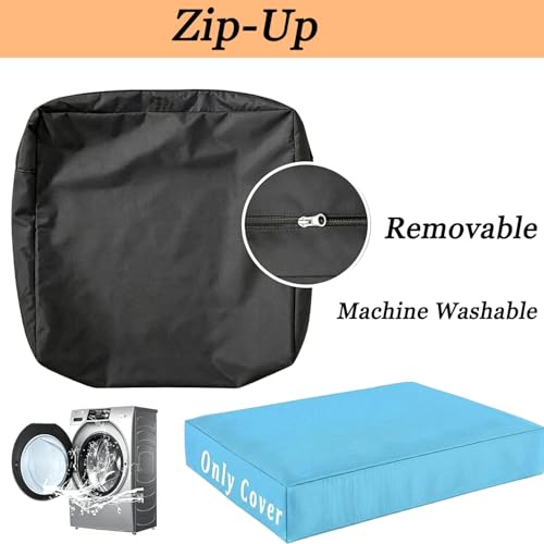 Housse coussin exterieur impermeable avec fermeture eclair et antiderapant - 7