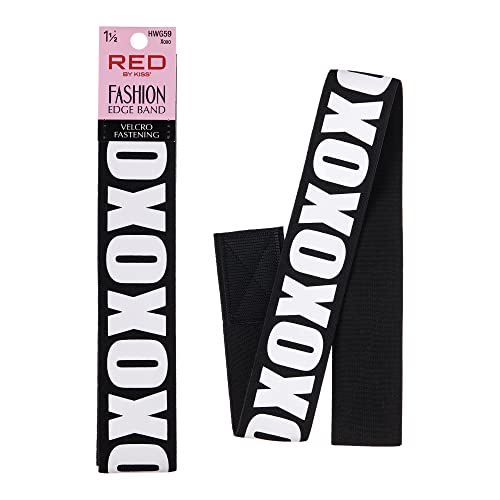 Red by Kiss Fashion Lace Melting Elastic Band for Wigs and Edge Laying, Perfect fit during all activity, Keep Baby Hairs in Place (Wide 1-1/2")
