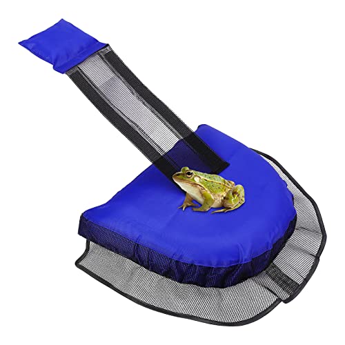 Djioyer Rettungsrampe Pool, Schwimmendes Tierrettungswerkzeug für Schwimmbecken, um kleine Tiere, Frösche, Kröten, Tiere, Mäuse und Vögel zu retten (blau 1) Cover
