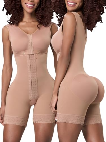 Sonryse PP-086 Fajas Colombianas Reductoras y Moldeadoras Postpartum Girdle Tummy Control Shapewear Mocha Small