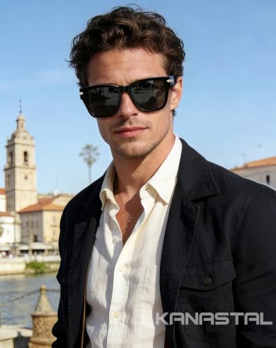 Image of KANASTAL Over Glasses Sunglasses Square Fit Over Polarized Sunglasses UV400
