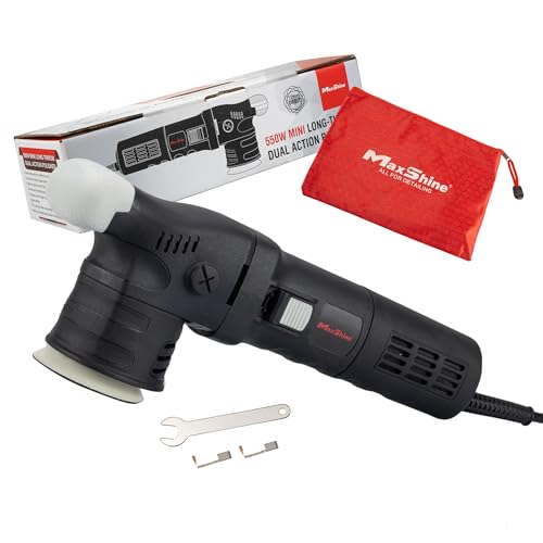 Maxshine M312 Dual Action Polisher - 12mm Throw, 3” Disc, 5/16” Thread, 550W, 6-Speed - Car Detailing Tool for Buffering, Paint Protection, Swirl & Scratch Repair, Glossy Shine