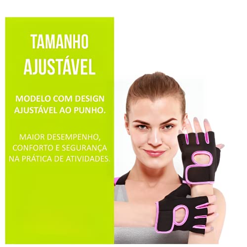 Luva Musculação Academia Treino Ajustável Unissex - Par