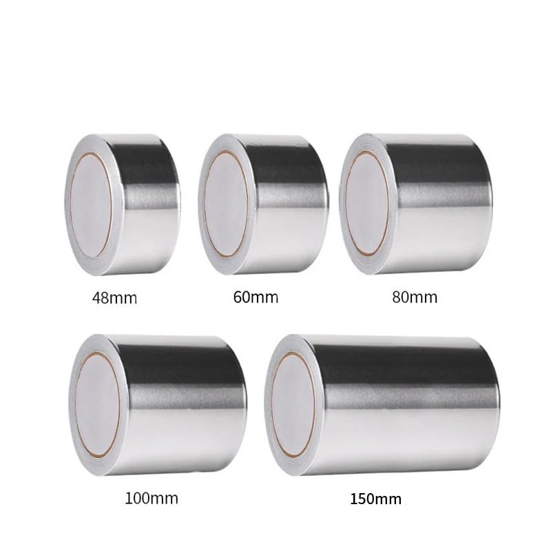 Cinta De Papel Aluminio Alta Temperatura, 10m, Resistente Al Calor for Sellado Tubos Escape, Aislamiento Cocina(40mm)