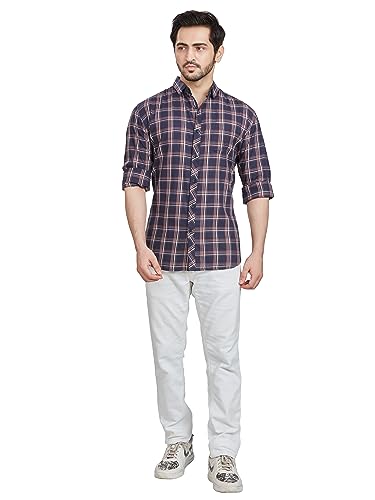 Image of BE ACTIVE Cotton Casual Checks Shirts for Men|| Casual Shirts for Men|| Mens Casual Shirts Full Sleeve