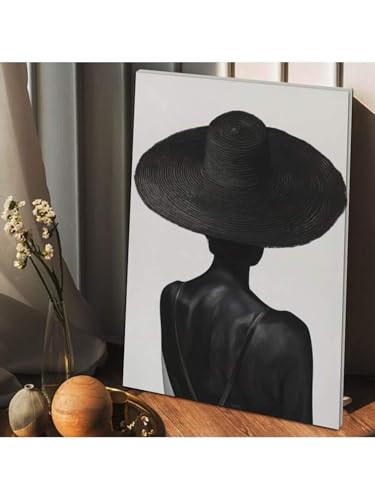 Toile poster art femmes africaines noir 50x70cm pour salon