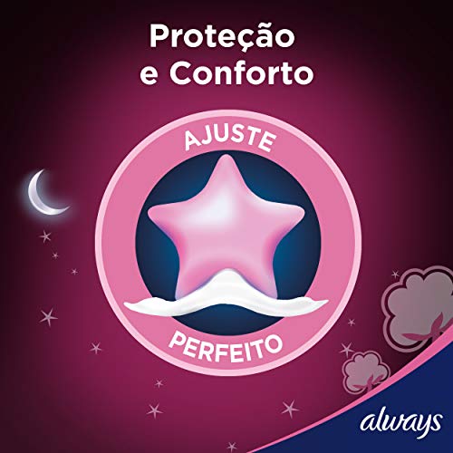 Absorvente Always Noites Tranquilas Suave com Abas - 8 unidades