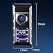 Smart Induction Butane Lighter Windproof Double Flame Lighter 4 Ignition Methods Suitable for Camping Kitchen(White)