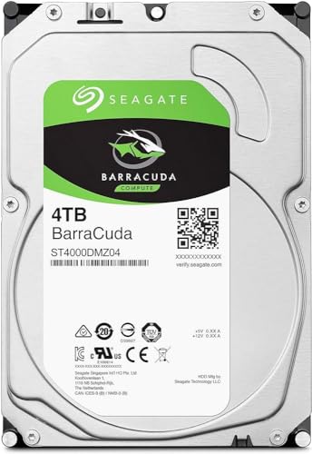 Image of Seagate Barracuda 4TB Internal Hard Drive HDD - 3.5 Inch Sata 6 Gb /s 5400 RPM 256MB Cache for Computer Desktop PC - Frustration Free Packaging ST4000DMZ04 /DM004,(Pack of 10)