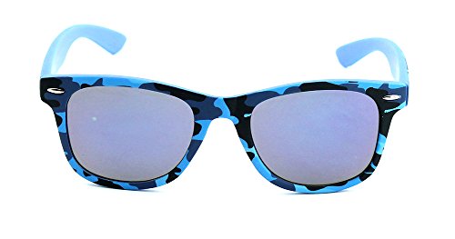 Newbee Fashion - Kids 80's Classic Vintage Retro Style Mirrored Lens Camo Design Fashion Sunglasses Camouflage3