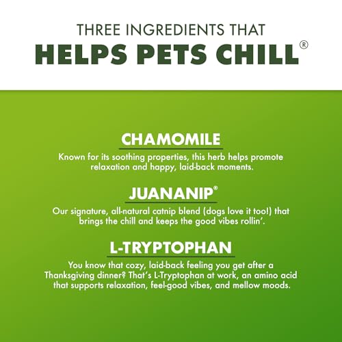Image of Doggijuana Dog Treats, Peanut Butter 3-Pack | Multi-Benefit, Low Cal | Calming dog treats with catnip, chamomile & L-Tryptophan; natural anxiety & stress relief; low-calorie training reward