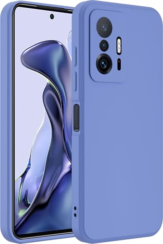 Image of A rtistque Back Cover Case for Xiaomi Mi 11T | Mi 11T Pro with Camera Protection | Shockproof TPU | Stylish Protective Design | Slim Fit | Ultra Matte | Xiaomi Mi 11T | Mi 11T Pro Back Cover - Blue