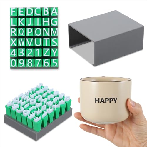 Alphabet Stamps for Clay Large Letter Stamps Alphabets Letters Ceramic Stamp for Personalized Ceramics and Decorative Projects
