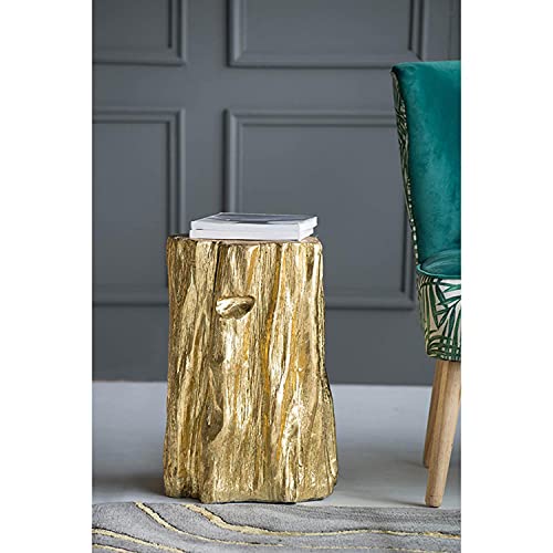 A&B Home 43311 Nature Inspired, Gold Tree Trunk Garden Stool Or End Table #TOP4