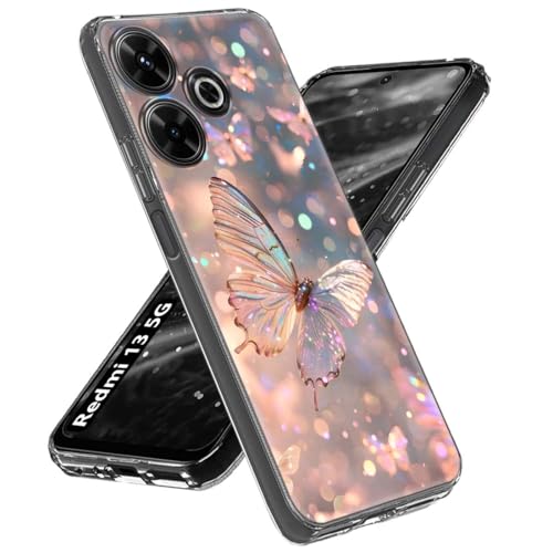 Image of Fashionury Soft Silicone Designer Printed Full Protection Printed Back Case Cover for Redmi 13 5G -D3164
