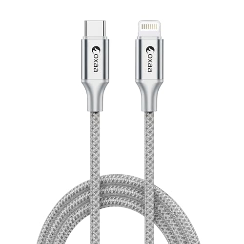 Cable de carga rápida certificado MFi OXAA con conectores de alta resistencia