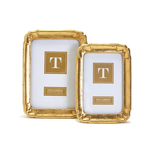 Two's Company Gold-Leaf Photo Frames