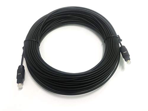 CABO DIGITAL ÓPTICO TOSLINK DE 20,00 METROS PVC PRETO OD 1 mm