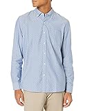 Amazon Brand - Goodthreads Men's Standard-Fit Long-Sleeve Dobby Shirt, -blue diamond, Large